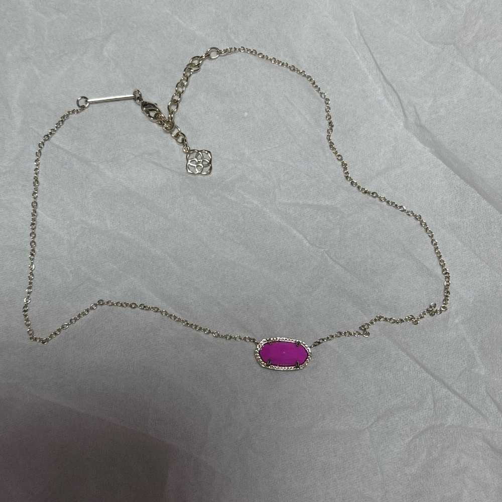 Kendra Scott necklace. Pink and gold